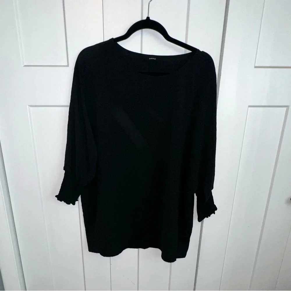 Sokoto Black Oversized Boxy Tunic- large - Picture 1 of 7